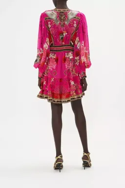 Camilla x Robbie Williams Button Front Frill Dress pink XXS What Happens on TOUR for rent on The Volte - image 2