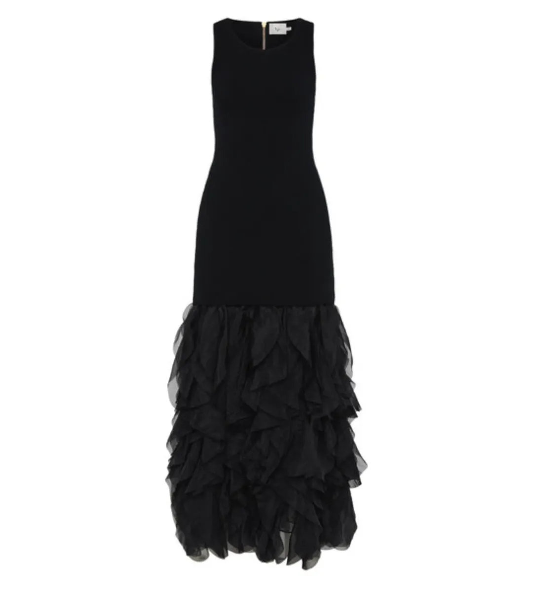 Aje Elations Knit Maxi Dress Black Size L/Au 12 for rent on The Volte - main image