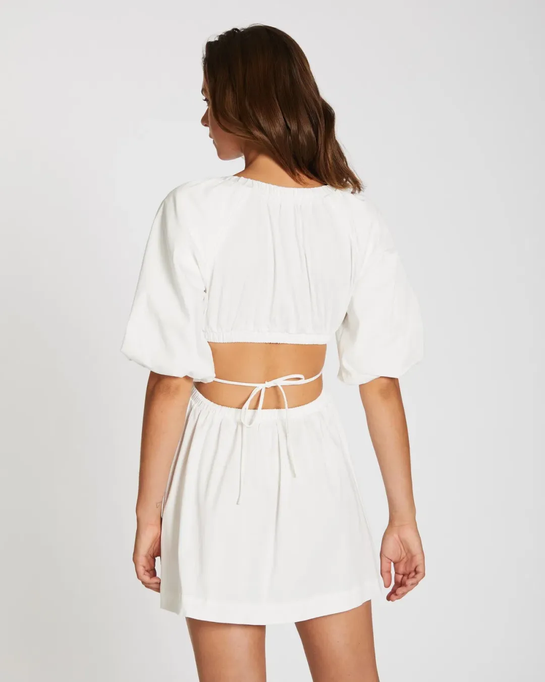 Lover Barcelona Mini Dress White Size 6 for rent on The Volte - main image