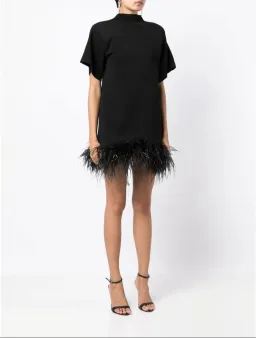 Rachel Gilbert Rita Mini Dress Black Size XS/AU6 for rent on The Volte - image 2
