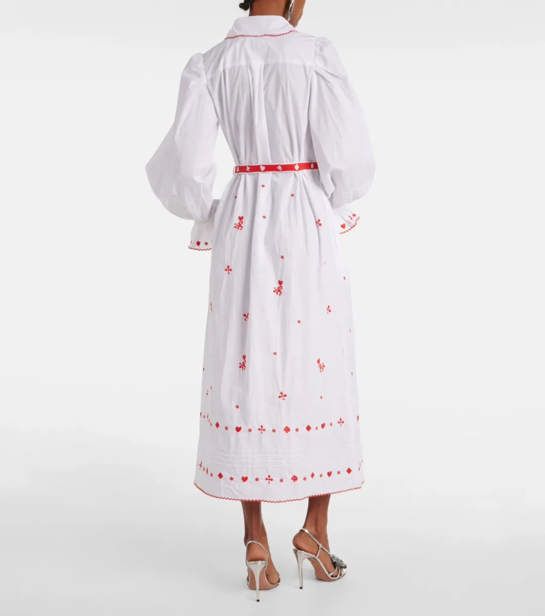 Alemais Hearts Embroidered Dress White Size 8  for rent on The Volte - main image