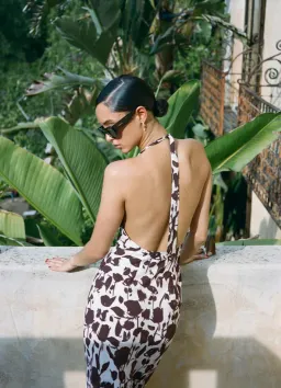 Realisation Par The Simone Dress Chocolate Havana  Size 6  for rent on The Volte - image 3