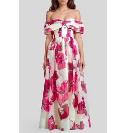 Aje Cordelia Corseted Maxi Dress in Falling Florals Size AU 6 for rent on The Volte - image 1