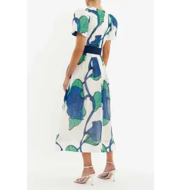 Rebecca Vallance Blue Ivy Midi Dress Print Size AU 14 for rent on The Volte - image 2