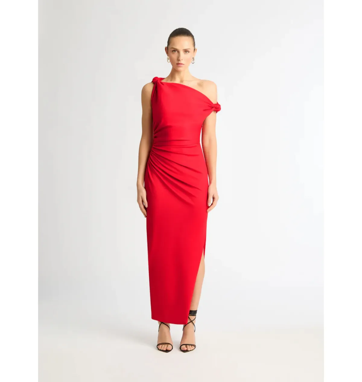 Sheike Ludlow Midi Dress Red Size AU 8 for rent on The Volte - main image