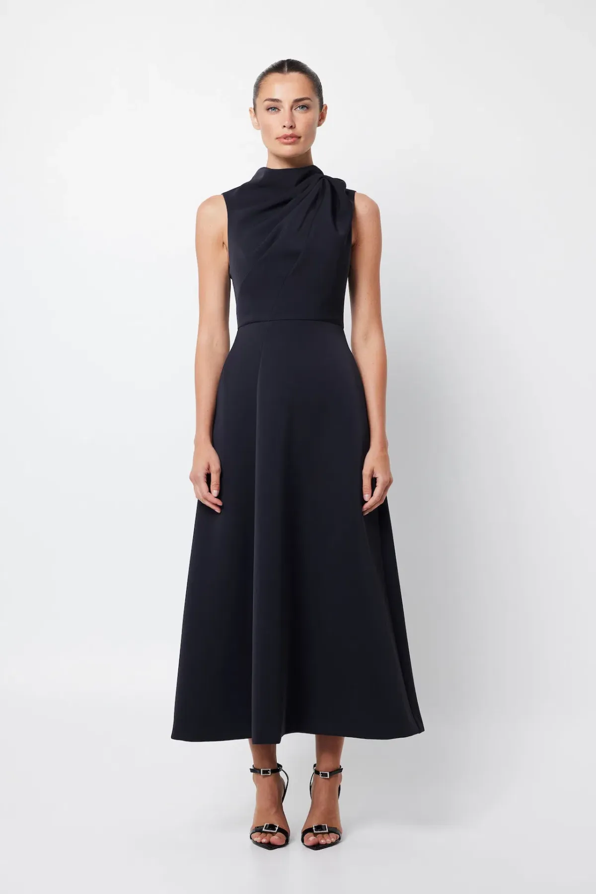 Mossman Cosmic Maxi Dress Navy Size 10 for rent on The Volte - main image