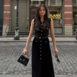 Sandro Tuileries Knit Midi Dress Black Size 38 / AU 8 for rent on The Volte - image 4