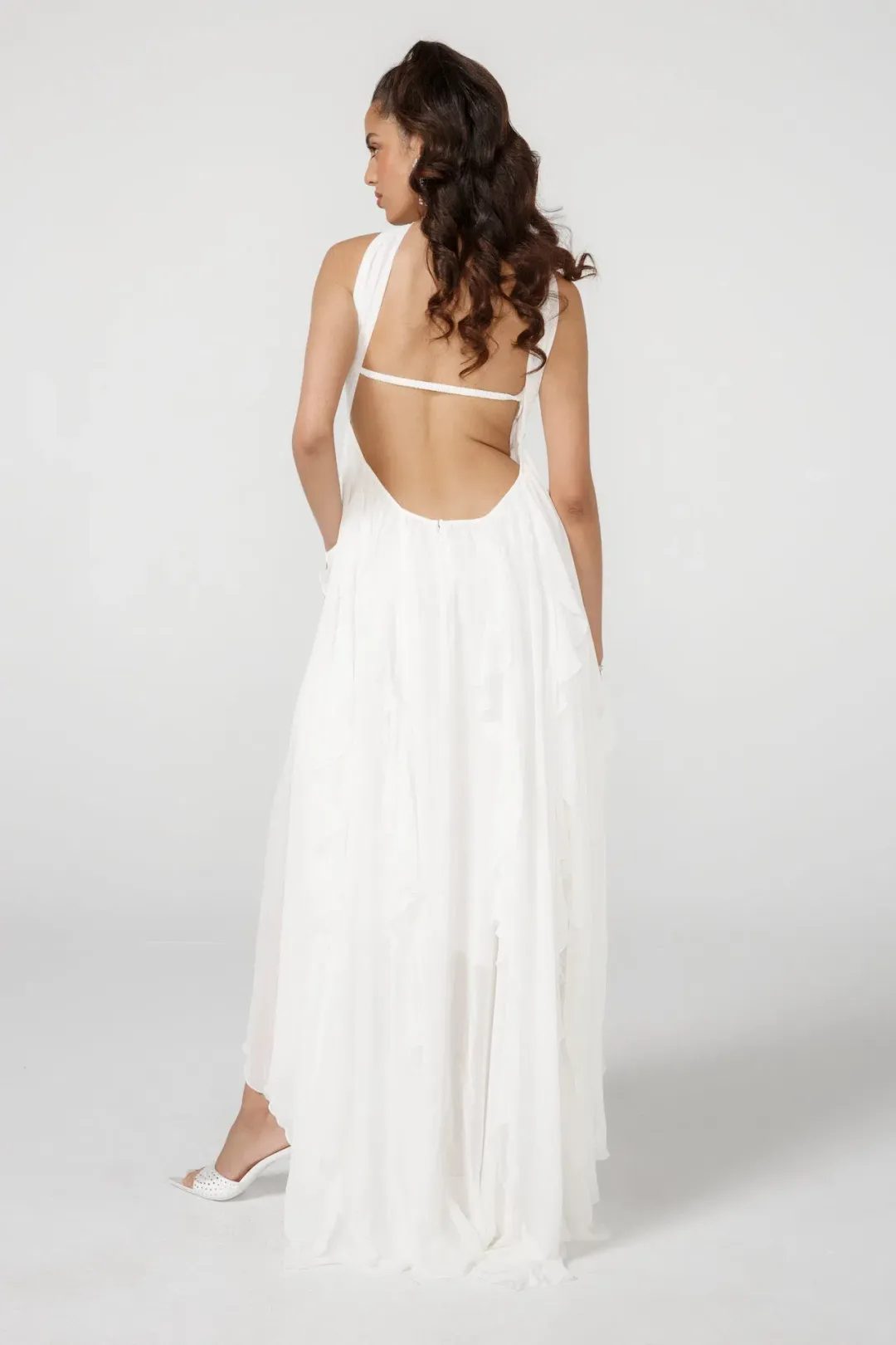 Nana Jacqueline Mariah Dress in White Size M / AU 10 for rent on The Volte - main image