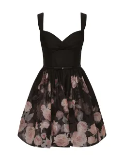Zimmermann Crush Picnic Mini Dress Black Floral Size 2 / AU 12 for rent on The Volte - image 3