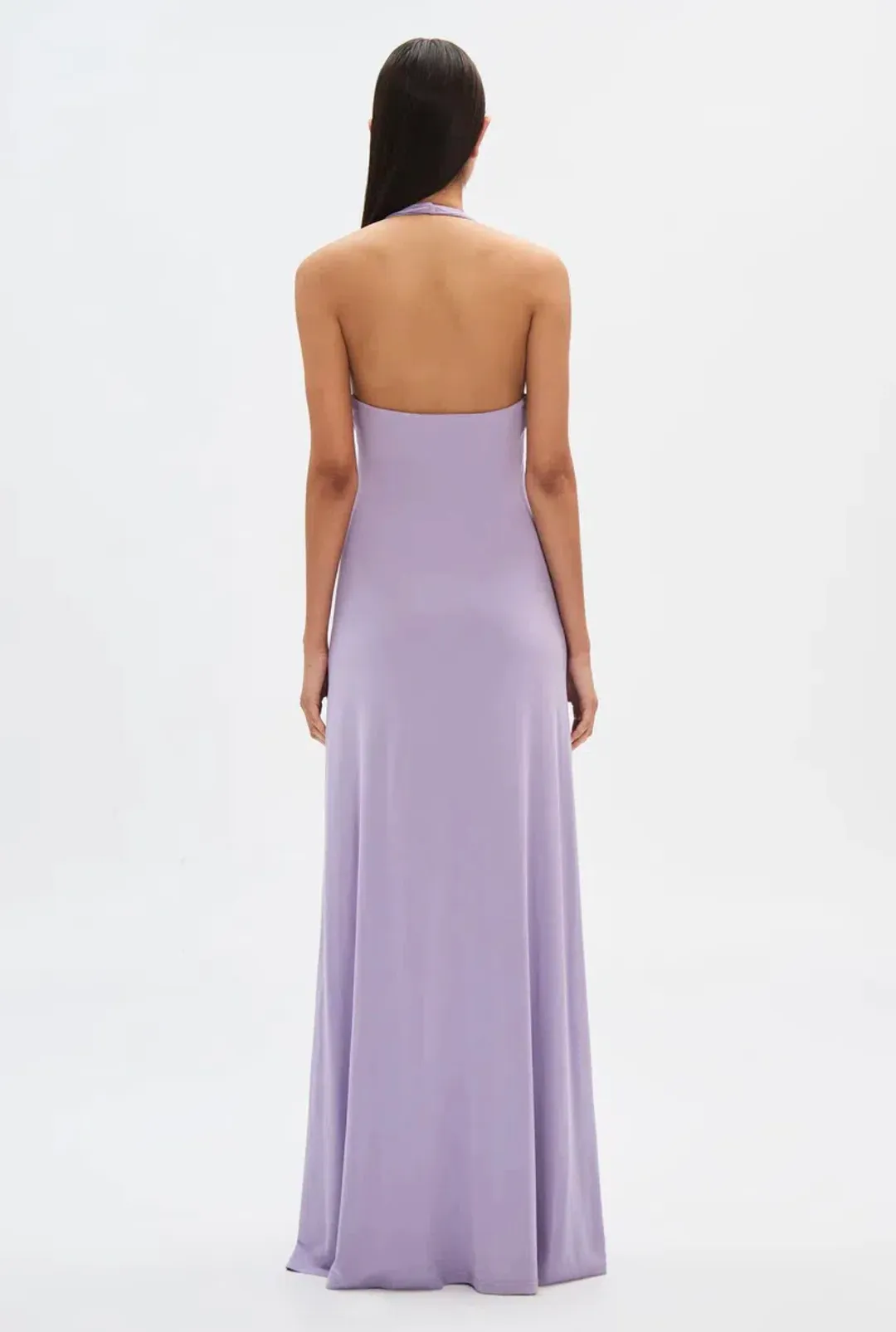 Misha Jennifer Cupro Maxi Dress Lilac Size 6/XS for rent on The Volte - main image