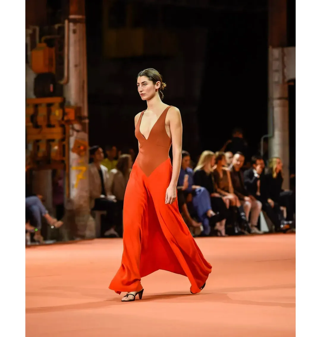 Bianca Spender Vermillion Crepe Spheres Dress Red Size AU 8 for rent on The Volte - main image