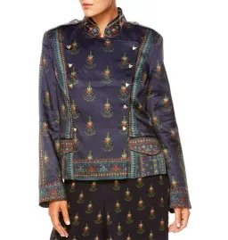 Camilla Bliss Of Bohemia Blazer Double Breasted Tailored Jacket Boho Leopard Size 10/M   for rent on The Volte - image 4