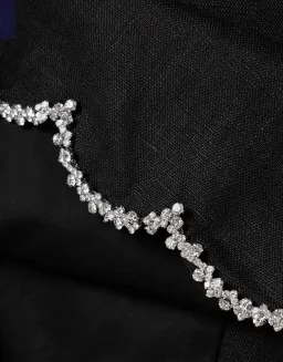 Zimmermann Crush Scallop Top and Skirt Size 0P / AU 6 Set in Black for rent on The Volte - image 2