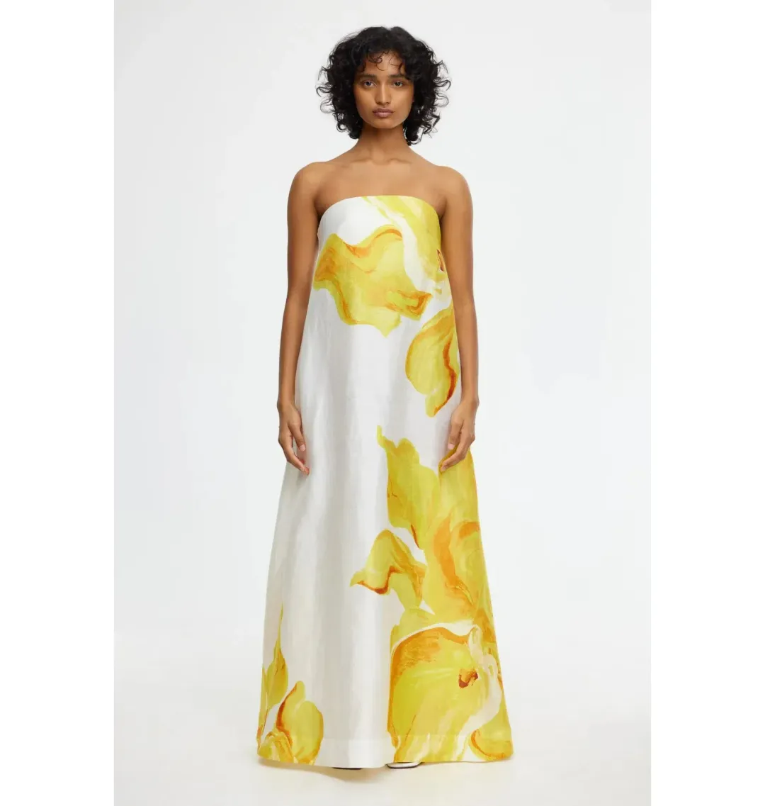 Acler Hopton Dress in Ivory Calla Lily Size AU 10 for rent on The Volte - main image
