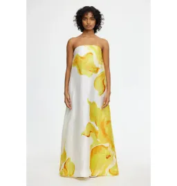 Acler Hopton Dress in Ivory Calla Lily Size AU 10 for rent on The Volte - image 1