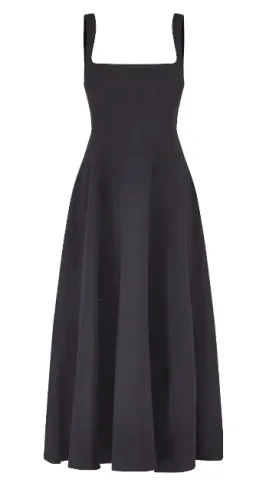 Odd Muse Ultimate Muse High Waist Square Neck Midi Dress Black Size AU 12 for rent on The Volte - image 8