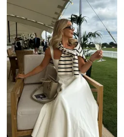 Odd Muse Ultimate Muse High Waist Square Neck Midi Dress White Size AU 10 for rent on The Volte - image 8