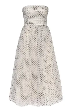 Zimmermann Tulle Midi Dress Cream/Black Dot Size 2 / AU 12   for rent on The Volte - image 1