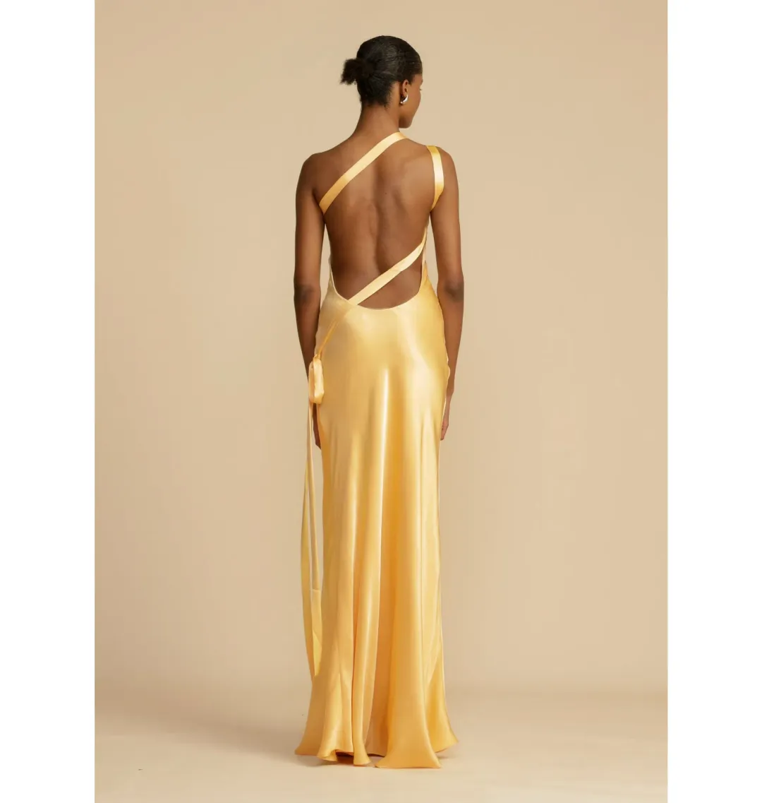 Arcina Ori Monique Maxi Gown Yellow Size AU 8 for rent on The Volte - main image