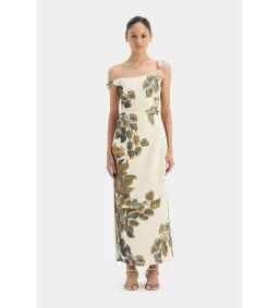 Sir the Label Evalita Twist Midi Dress in Pine Valley Size AU 10 for rent on The Volte - image 1