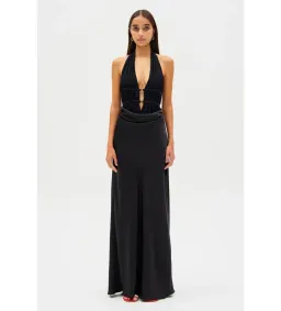 Misha Celine Maxi Dress Black Size 10/M for rent on The Volte - image 1