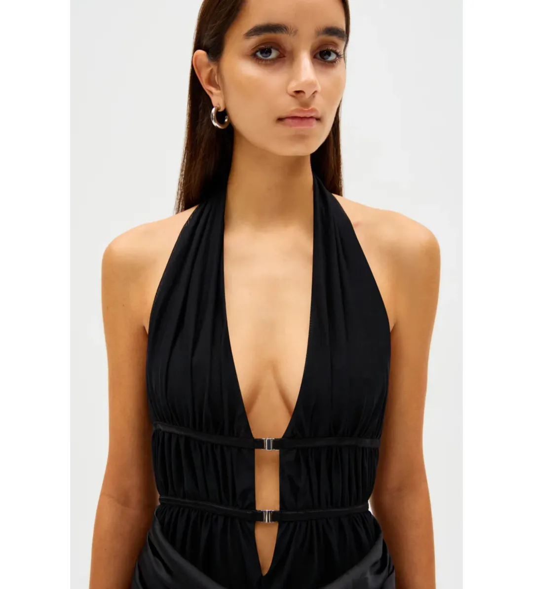 Misha Celine Maxi Dress Black Size 10/M for rent on The Volte - main image