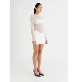 Benni The Yana Lace Mini Dress White Size AU 10  for rent on The Volte - image 3