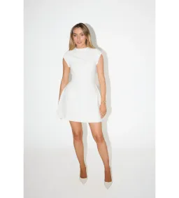 Odd Muse The Ultimate Muse Cap Sleeve Mini Dress in White Size L / AU 12 for rent on The Volte - image 4