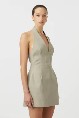 Camilla and Marc Pompidou Mini Dress Olive Marle Size 8 for rent on The Volte - image 5