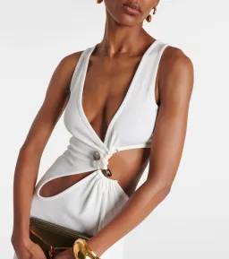 Christopher Esber Stone Cavern Tank Dress White Size 10 for rent on The Volte - image 3