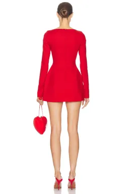 Helsa The Parasol Mini Dress in Lipstick Red Size XXS / AU 4 for rent on The Volte - image 7