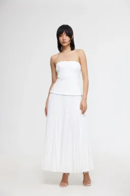 Acler Bristol Midi Dress in Ivory White Size S / AU 8 for rent on The Volte - image 3
