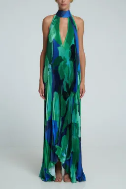 L'idee Opera Gown in Capri Green Size 6 for rent on The Volte - image 4