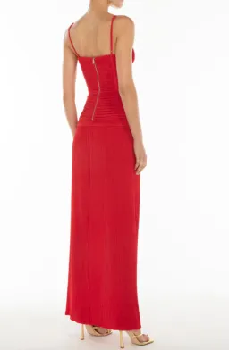 Manning Cartell Double Time Pleat Dress Red Size XXS / AU 4 for rent on The Volte - image 3