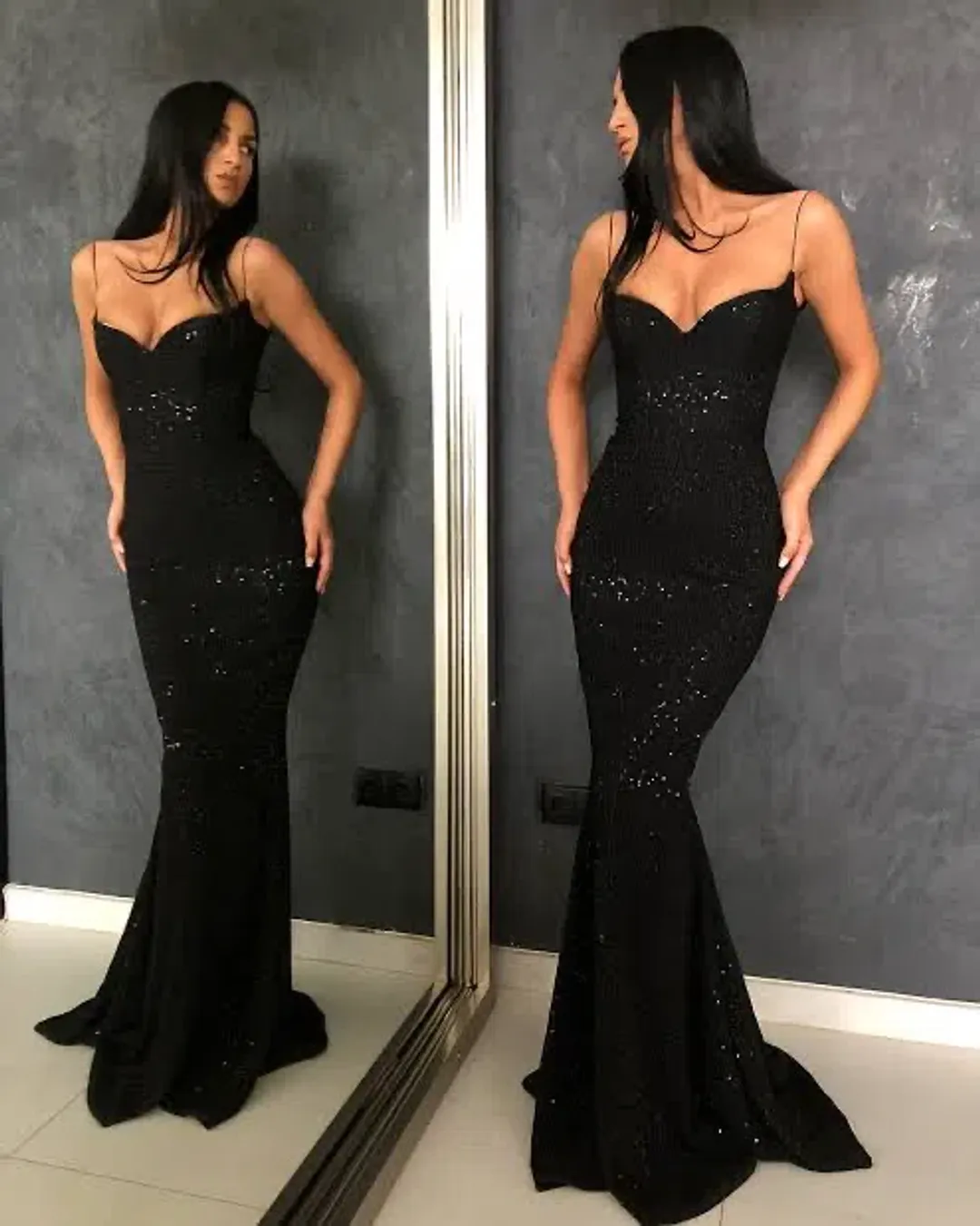 Lia Stublla Saskia Gown Black Size 6 for rent on The Volte - main image