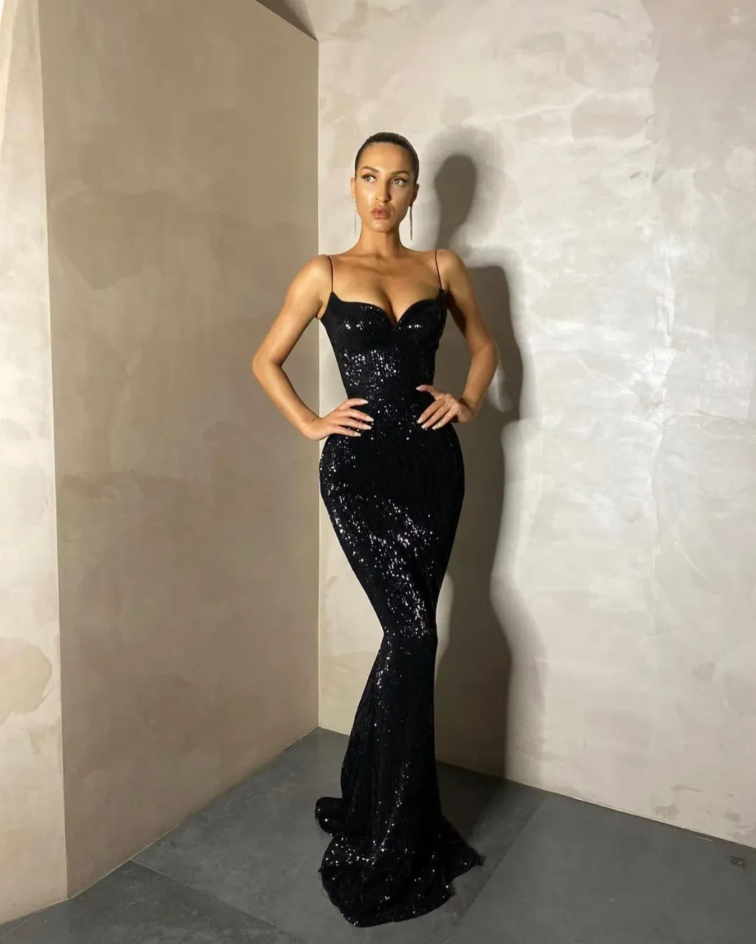 Lia Stublla Saskia Gown Black Size 6 for rent on The Volte - main image