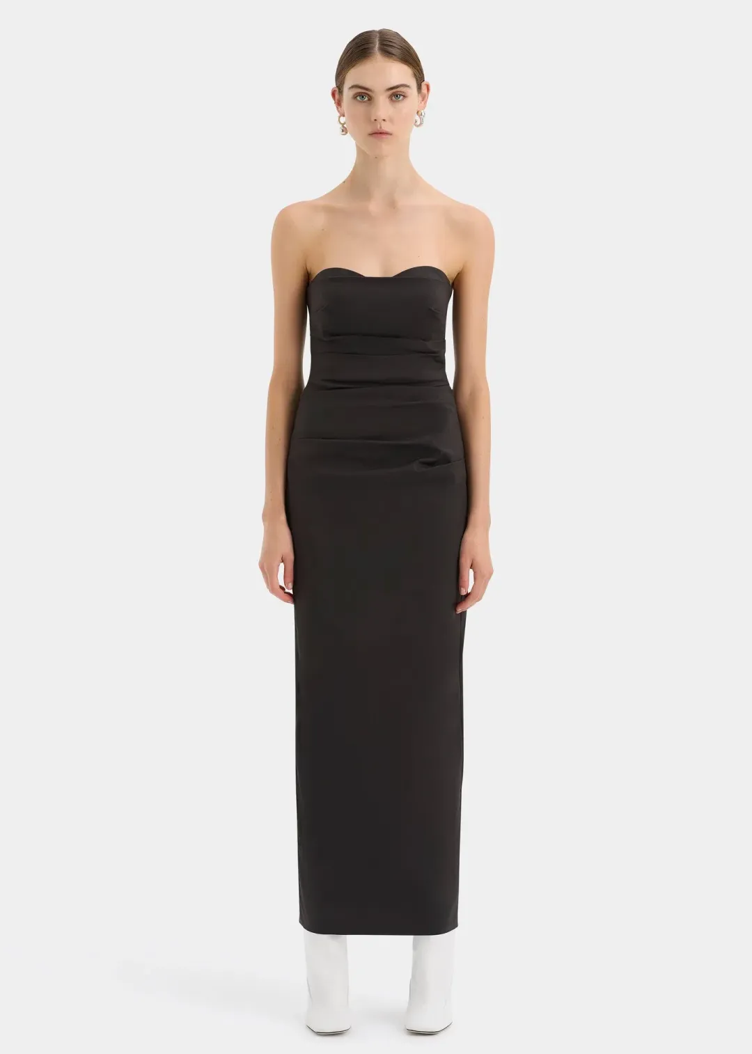 Sir The Label Alba Strapless Maxi Dress Gown in Black Size 1 / AU 8 / S for rent on The Volte - main image