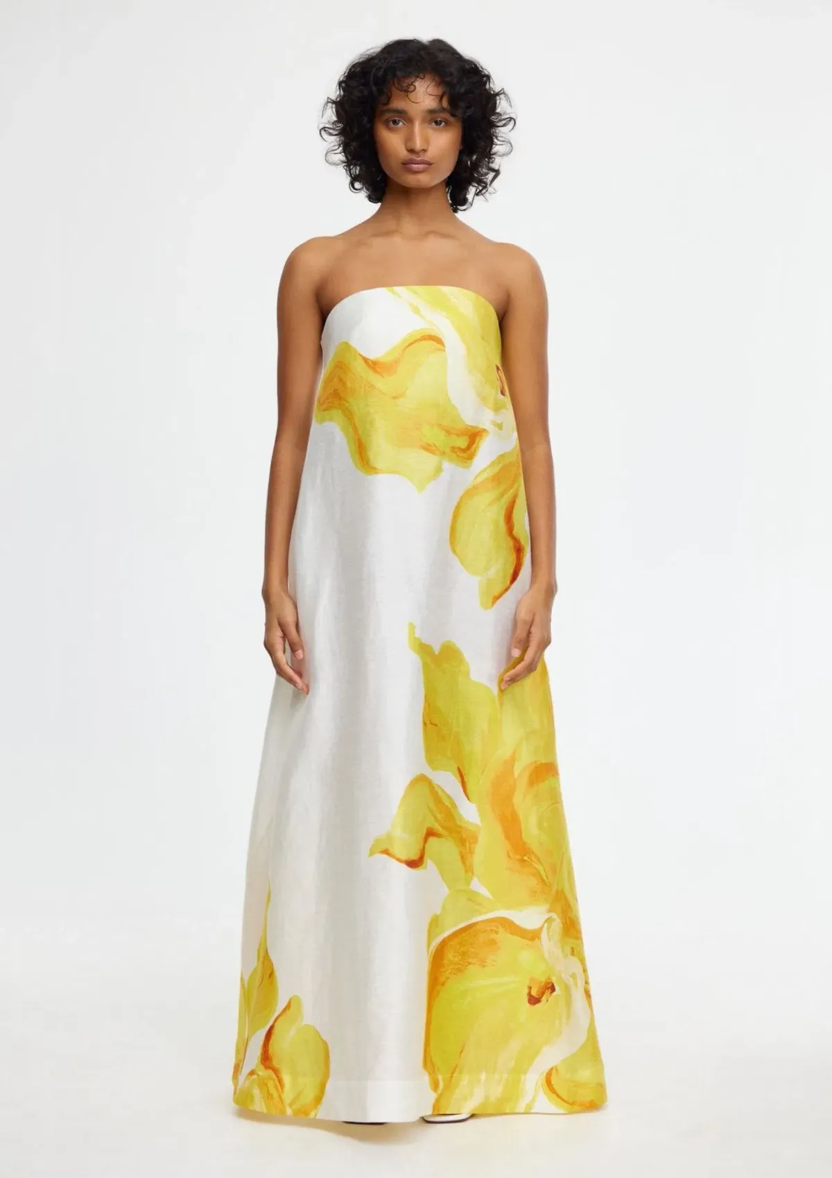Acler Hopton Dress Ivory Calla Lily Size 8 for rent on The Volte - main image