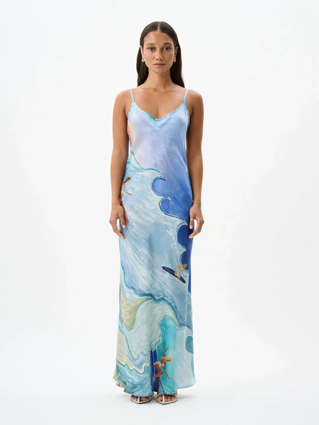 Roame Wessex Slip Dress in Apres Surf Size 12 for rent on The Volte - main image