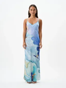 Roame Wessex Slip Dress in Apres Surf Size 12 for rent on The Volte - image 1
