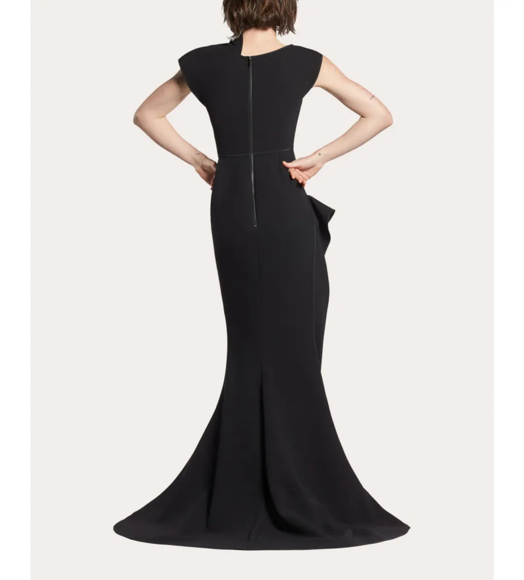 Maticevski Victoire Gown Black Size 14  for rent on The Volte - main image