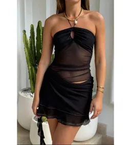 Benni Cody Mini Dress in Black Size AU 6 for rent on The Volte - image 2