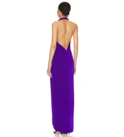 Misha Venetia Slinky Gown Purple Size 8/S for rent on The Volte - image 2