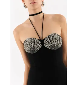 Rebecca Vallance Cordelia Mini Dress Black Size AU 10 for rent on The Volte - image 2