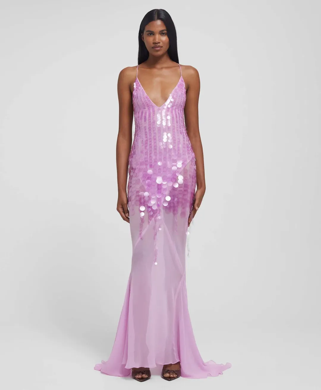 Rat & Boa Hydra Dress Sherbert Pink Size Small for rent on The Volte - main image