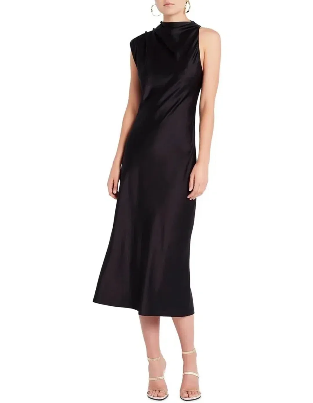 Sass & Bide Shot of Love Midi Dress Black Size 8 for rent on The Volte - main image