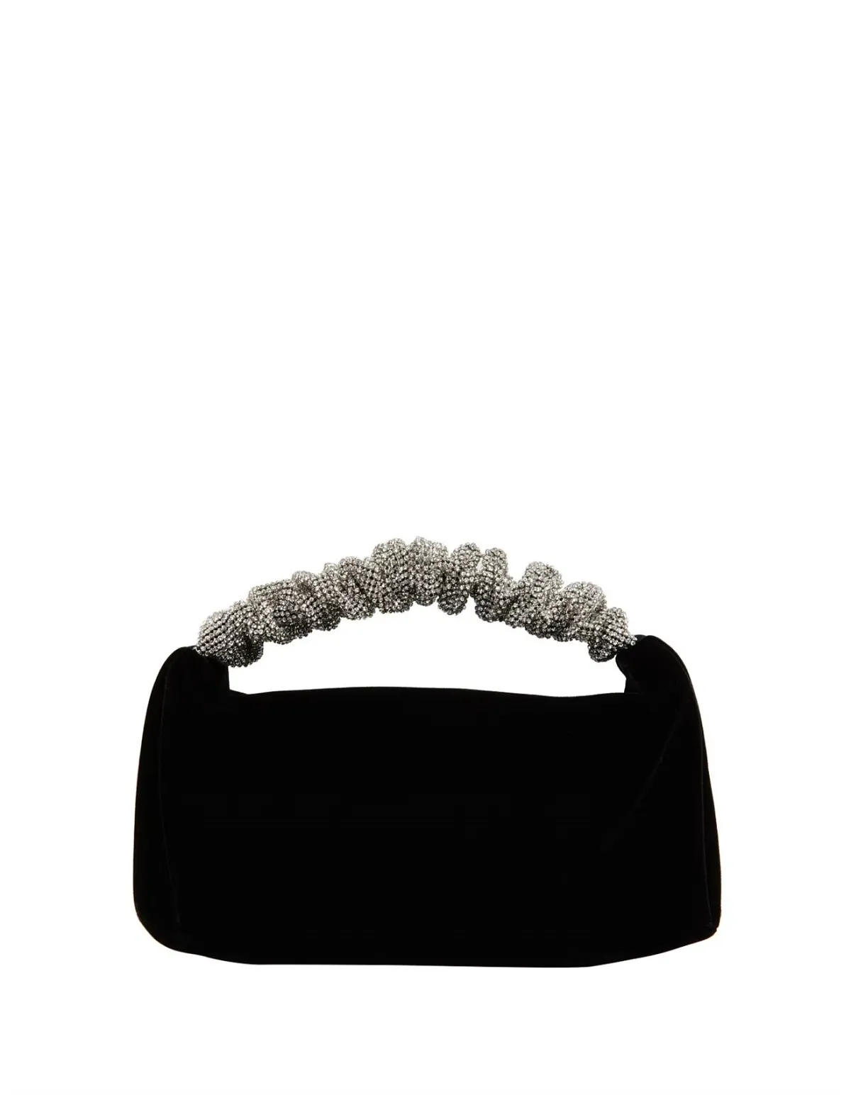 Alexander Wang Rhinestone Scrunchie Mini Bag Black for rent on The Volte - main image