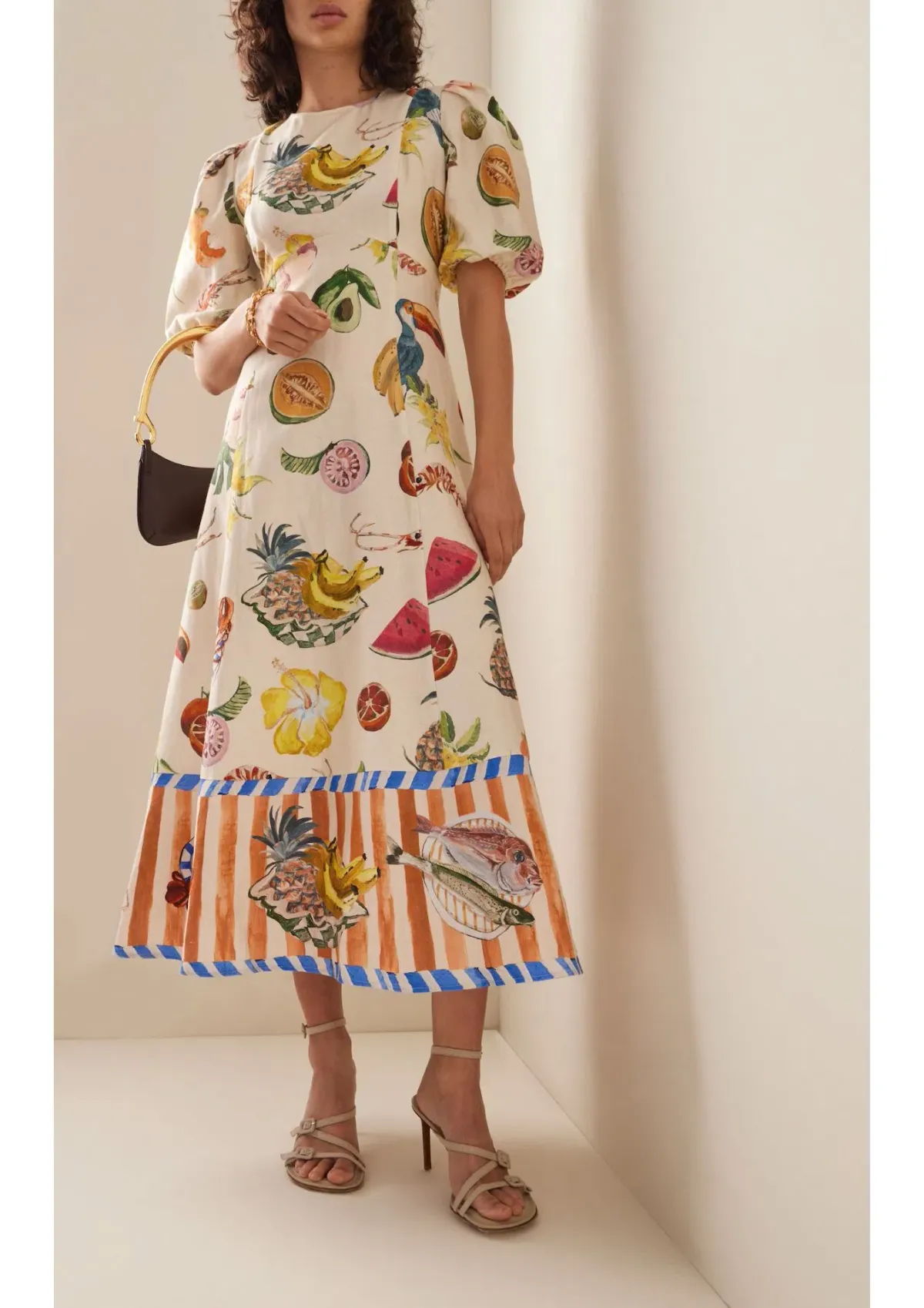 Alemais Theo Midi Dress Multi Size 12 AU for rent on The Volte - main image
