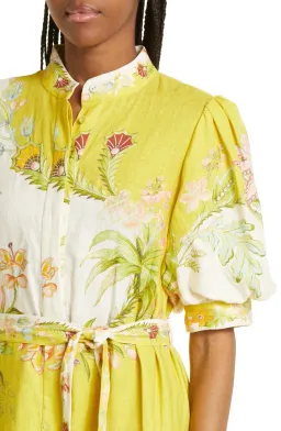 Alemais Ira Tiered Midi Dress Lemon/Cream Size AU 10 for rent on The Volte - image 14