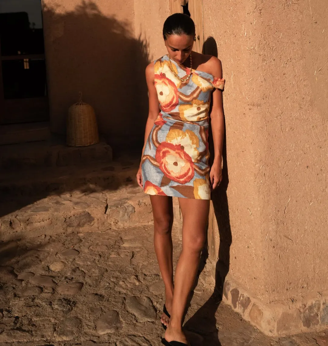 Sir The Label Avery Twist Mini Dress Camellia Floral Print Size 12 for rent on The Volte - main image